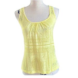 Charlotte Russe Yellow Tank Top